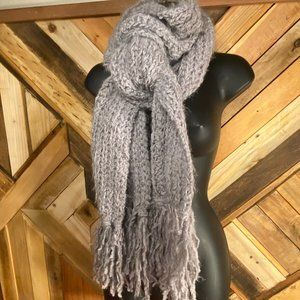 MIXIT | Super Soft Gray Scarf with Tassels